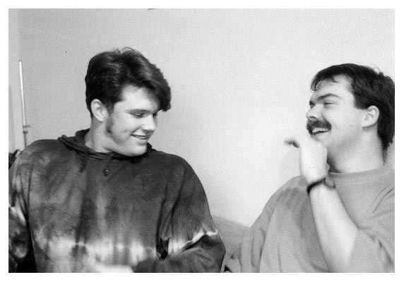 Sit-In 1993. Dirk und Oke.