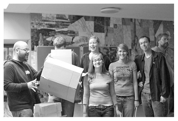 Gubatz, Tobi, Marike, Verena, Lena, Thomas. 2006. Foto: Wiebke Kruse.