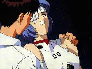 Rei soll statt Shinji Eva 01 steuern.